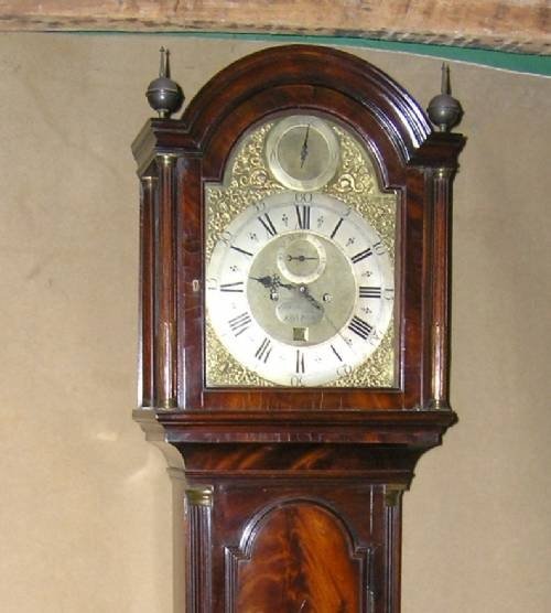 fig 1. Fine Georgian Mahogany 8 Day London Longcase Clock